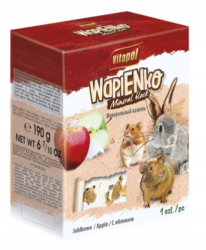 1068 KOSTKA DLA GRYZONI XL -JABŁKOWA XL Mineral block for rodents - apple