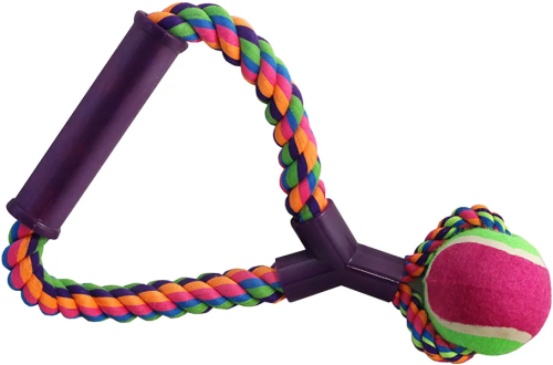 Игрушка для собак  Веревка с ручкой, мяч , d65 250мм 12111021