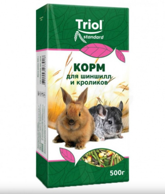 Корм для Шиншил и кроликов 500г Триол Е200