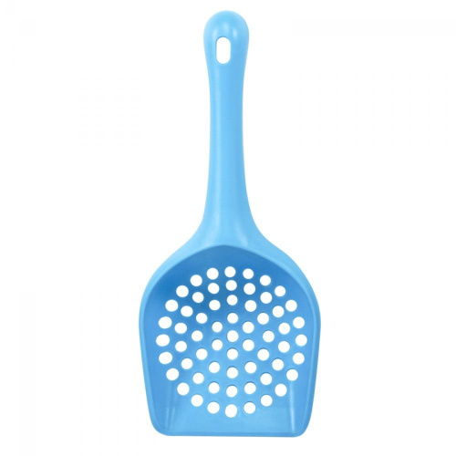 20411003 Совок для кошачьего туалета с круглой ячейкой ,голубой