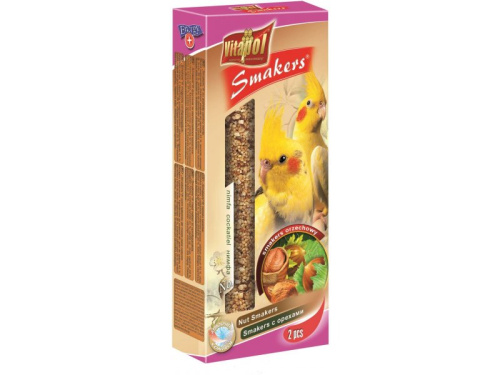 2207 SMAKERS DLA NIMFY-ORZECHOWY 2szt op. Nut SMAKERS for cockatiel