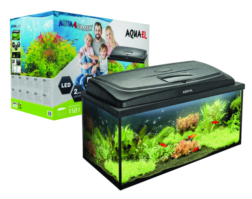 124266 Аквариумный комплекс AQUAEL AQUA 4 FAMILY 80, овальная крышка (80x35x40)