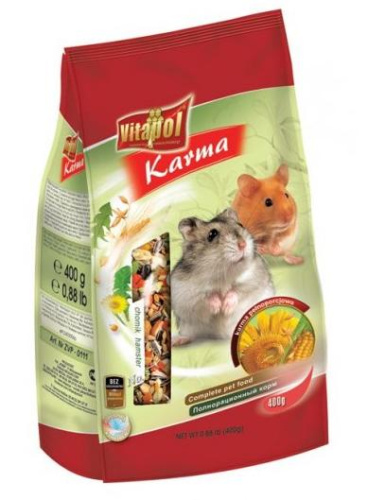 0111 POKARM DLA CHOMIKA 400g W WORKU Food for hamster 400g