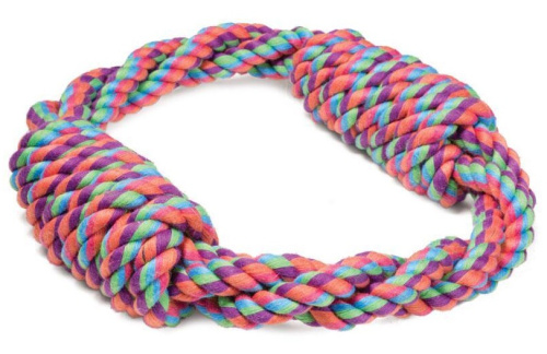 TRIOL Dog Igrushka Verevka koltso dva uzla