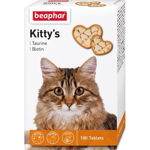 Kittys + Taurin + Biotin 75 т - Витаминное лакомство для кошек с таурином и биотином (12509)