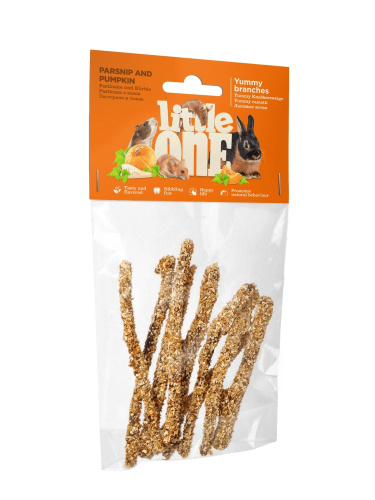 Little One Лакомые ветви с пастернаком и тыквой. Лакомство для всех видов грызунов