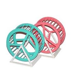 Колесо D-140 д грызунов ВАКА с подставкой 17353