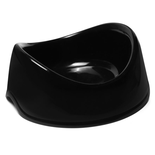 30272037 Миска пластиковая "Инь Ян", черная, 0,4л, Gamma