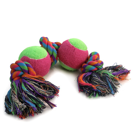 TRIOL Dog Igrushka Tri uzla Dva myacha 35cm