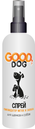 Good Dog Спрей для щенков и собак ЛИКВИДАТОР МЕТОК И ЗАПАХА, 150 мл. 1 15